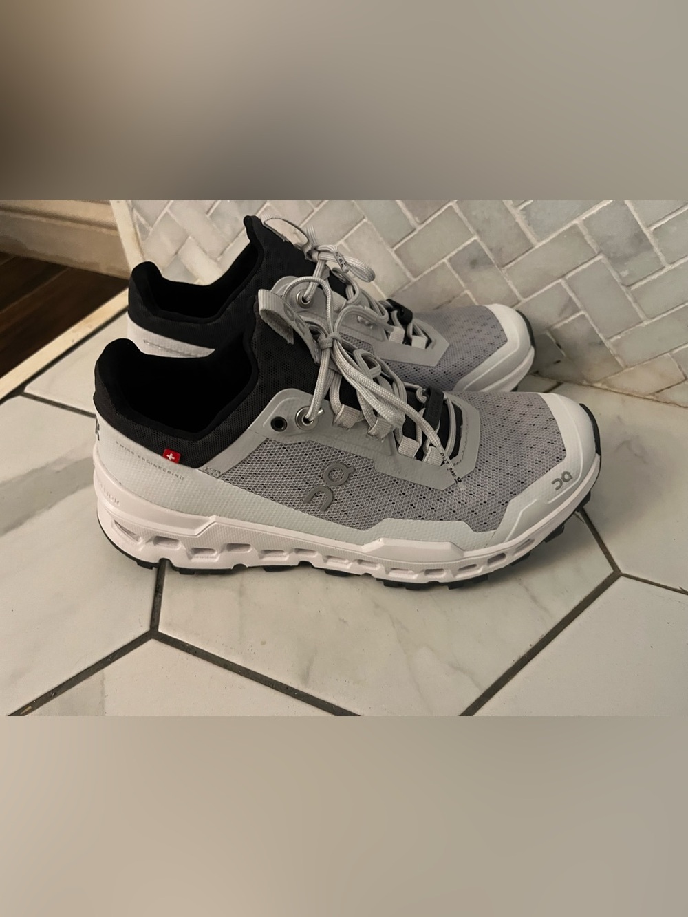 On Running womens Grey and Black Trail Running Shoes